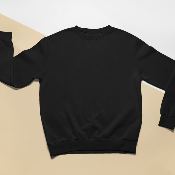 Siyah Basic Sweatshirt - Palvia Store